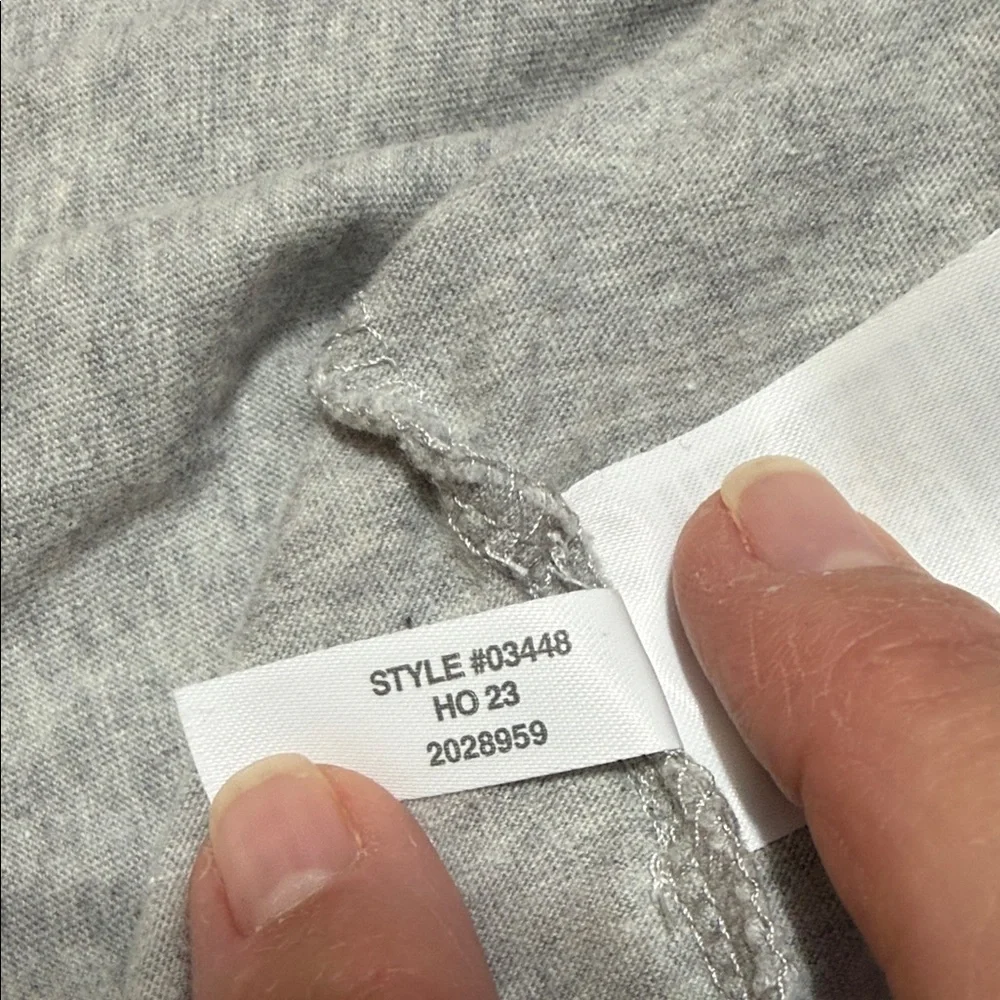 J. Crew Washed Men's Heather Gray Long Sleeve Crew Neck Tee, Size Medium.